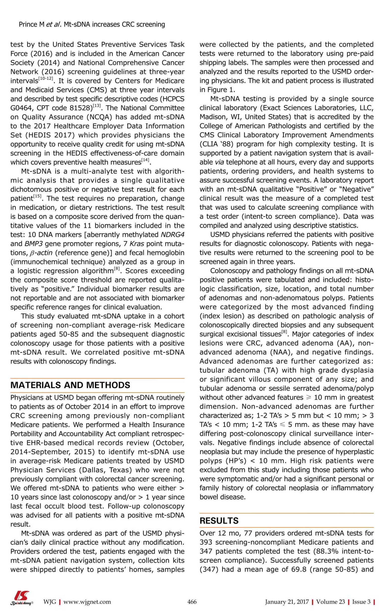 Multitarget stool DNA test increases colorectal cancer screening among previously noncompliant Medicare patients third image.